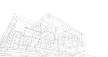 soyut mimari duvar kağıdı tasarımı, dijital konsept arkaplan