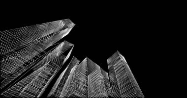 soyut mimari duvar kağıdı tasarımı, dijital konsept arkaplan