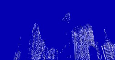 soyut mimari duvar kağıdı tasarımı, dijital konsept arkaplan