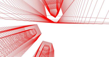 soyut mimari duvar kağıdı tasarımı, dijital konsept arkaplan