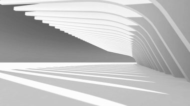 Mimari sanat konseptinde soyut çizgiler, minimum geometrik şekiller. 