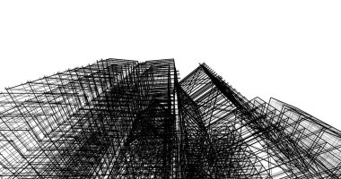 soyut mimari duvar kağıdı tasarımı, dijital konsept arkaplan