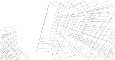 soyut mimari duvar kağıdı tasarımı, dijital konsept arkaplan