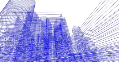 soyut mimari duvar kağıdı tasarımı, dijital konsept arkaplan