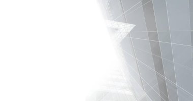 Mimari sanat konseptinde soyut çizgiler, minimum geometrik şekiller. 