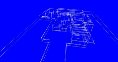 soyut mimari duvar kağıdı tasarımı, dijital konsept arkaplan