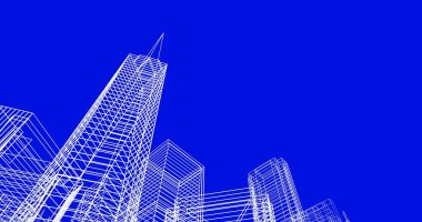 soyut mimari duvar kağıdı tasarımı, dijital konsept arkaplan