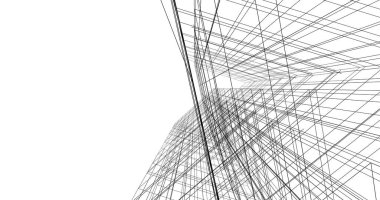 soyut mimari duvar kağıdı tasarımı, dijital konsept arkaplan