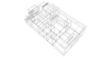 soyut mimari duvar kağıdı tasarımı, dijital konsept arkaplan