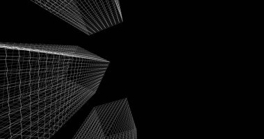 soyut mimari duvar kağıdı tasarımı, dijital konsept arkaplan