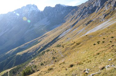 Dağların manzarası, doğa arkaplanı