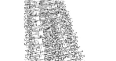 soyut mimari duvar kağıdı tasarımı, dijital konsept arkaplan