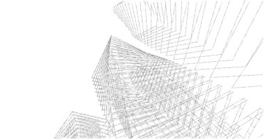 soyut mimari duvar kağıdı tasarımı, dijital konsept arkaplan