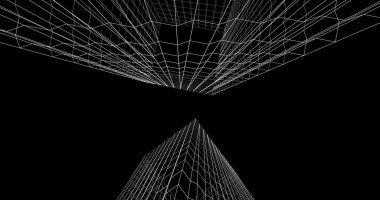 soyut mimari duvar kağıdı tasarımı, dijital konsept arkaplan