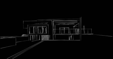 soyut mimari duvar kağıdı tasarımı, dijital konsept arkaplan