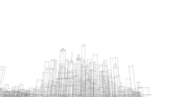 soyut mimari duvar kağıdı tasarımı, dijital konsept arkaplan