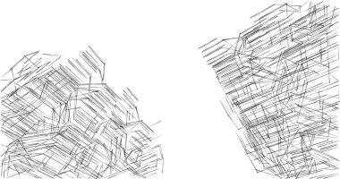 soyut mimari duvar kağıdı tasarımı, dijital konsept arkaplan