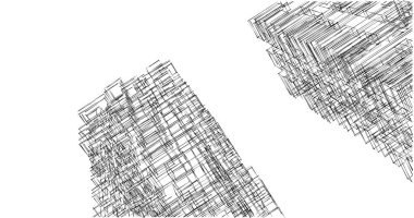 soyut mimari duvar kağıdı tasarımı, dijital konsept arkaplan