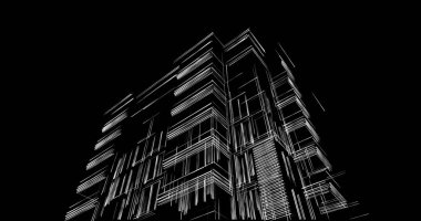 soyut mimari duvar kağıdı tasarımı, dijital konsept arkaplan