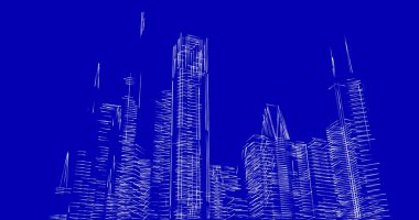 soyut mimari duvar kağıdı tasarımı, dijital konsept arkaplan