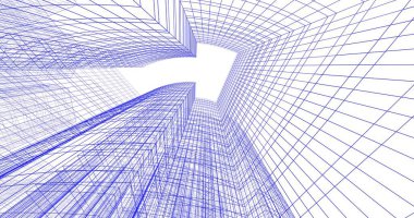 soyut mimari duvar kağıdı tasarımı, dijital konsept arkaplan