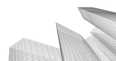 soyut mimari duvar kağıdı tasarımı, dijital konsept arkaplan