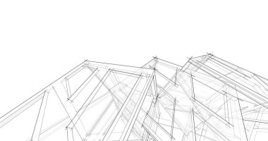 soyut mimari duvar kağıdı tasarımı, dijital konsept arkaplan