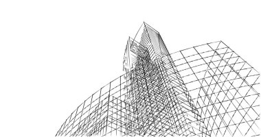 soyut mimari duvar kağıdı tasarımı, dijital konsept arkaplan