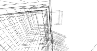 soyut mimari duvar kağıdı tasarımı, dijital konsept arkaplan