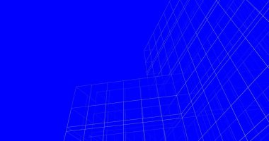 Mimari sanat konseptinde soyut çizgiler, minimum geometrik şekiller. 