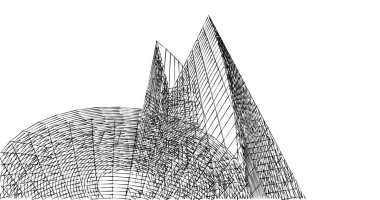 soyut mimari duvar kağıdı tasarımı, dijital konsept arkaplan