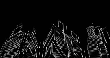 soyut mimari duvar kağıdı tasarımı, dijital konsept arkaplan