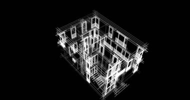 soyut mimari duvar kağıdı tasarımı, dijital konsept arkaplan