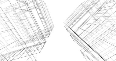 soyut mimari duvar kağıdı tasarımı, dijital konsept arkaplan