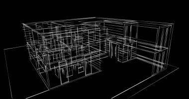 soyut mimari duvar kağıdı tasarımı, dijital konsept arkaplan