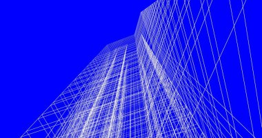 soyut mimari duvar kağıdı tasarımı, dijital konsept arkaplan