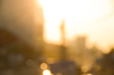 Bulanık şehir manzarası, soyut arkaplan 