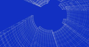 soyut mimari duvar kağıdı tasarımı, dijital konsept arkaplan