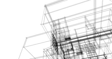 soyut mimari duvar kağıdı tasarımı, dijital konsept arkaplan