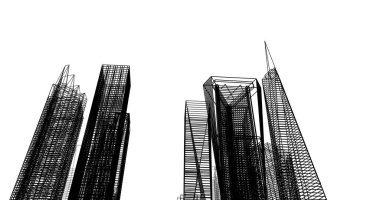 soyut mimari duvar kağıdı tasarımı, dijital konsept arkaplan