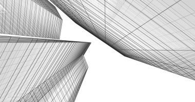 soyut mimari duvar kağıdı tasarımı, dijital konsept arkaplan