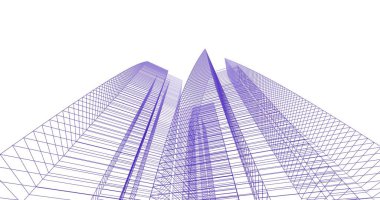 soyut mimari duvar kağıdı tasarımı, dijital konsept arkaplan