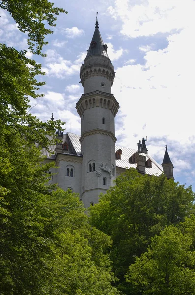 Stary Zamek Wieżą Ujęcie Architektoniczne — Zdjęcie stockowe