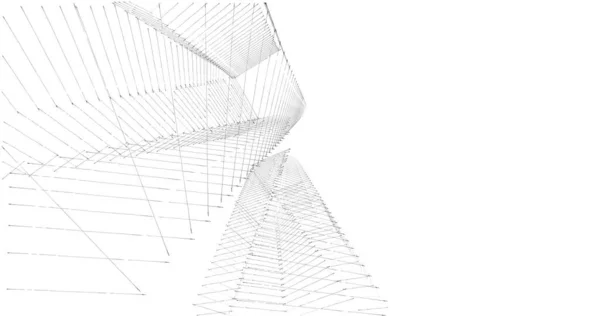 Abstract drawing lines in architectural art concept, minimal geometrical shapes.