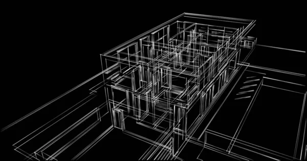 Абстрактный Архитектурный Дизайн Обоев Цифровой Концепт Фон — стоковое фото