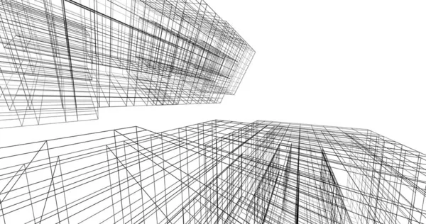 Абстрактный Архитектурный Дизайн Обоев Цифровой Концепт Фон — стоковое фото