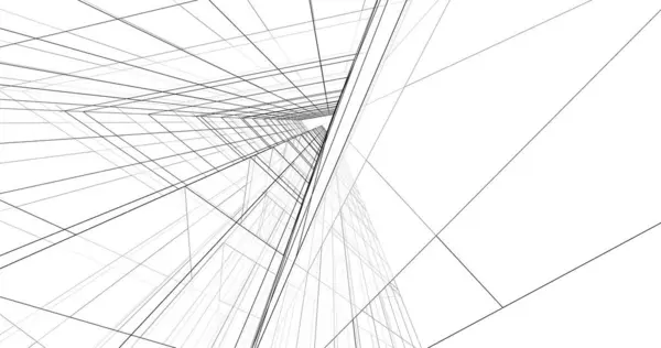 Абстрактный Архитектурный Дизайн Обоев Цифровой Концепт Фон — стоковое фото
