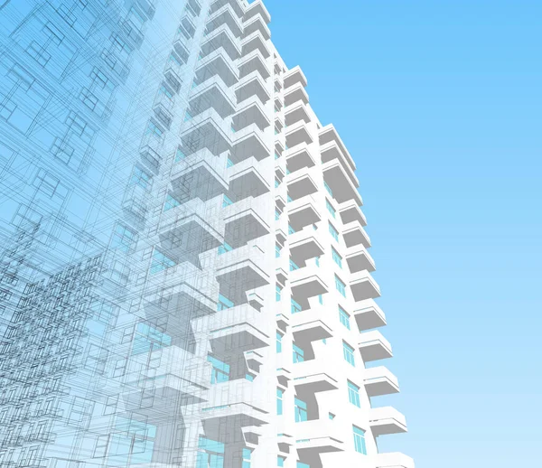 soyut mimari duvar kağıdı tasarımı, dijital konsept arkaplan