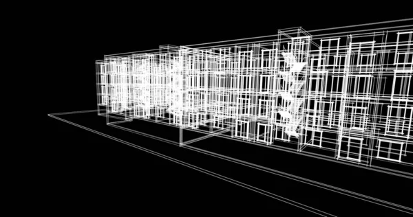 抽象的な建築壁紙のデザインデジタルコンセプトの背景 — ストック写真