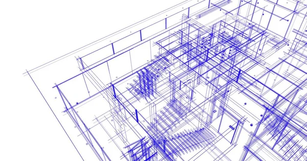 Abstrakcyjny Projekt Tapety Architektonicznej Cyfrowe Tło Koncepcyjne — Zdjęcie stockowe